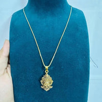 Durga Mataji Face Pendant with Chain