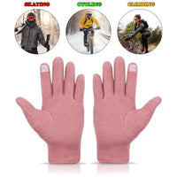 Women's Winter Warm Gloves with Cute Bow & Touched Screen